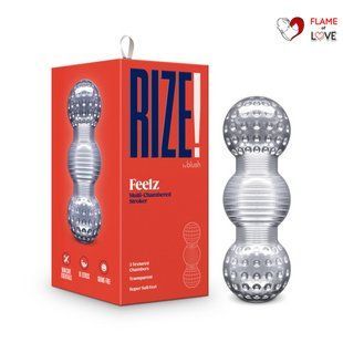 Мастурбатор Blush Rize &ndash; Feelz Masturbator &ndash; Clear, мультитекстура, ефект вакууму