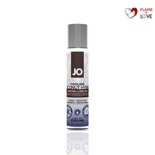 Охолоджувальна змазка-крем з кокосовою олією JO Coconut Hybrid COOLING (30 мл) біла