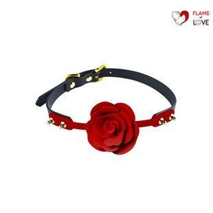 Розкішний кляп у вигляді троянди Zalo - Rose Ball Gag, подвійне використання