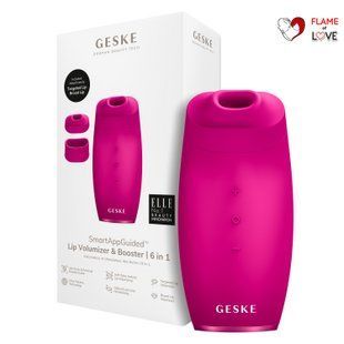 Пристрій для збільшення об'єму губ GESKE Lip Volumizer&Booster 6в1 magenta, One Size