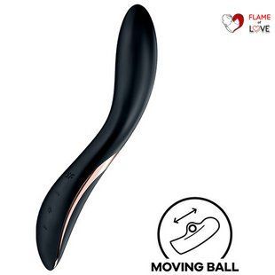 Вібратор із перлинною стимуляцією точки G Satisfyer Rrrolling Explosion Black