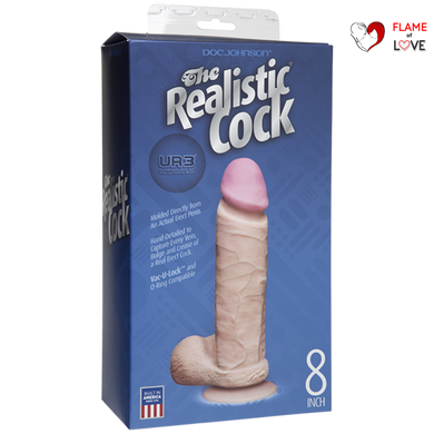 Фалоімітатор Doc Johnson the Realistic Cock, 23 х 5 см