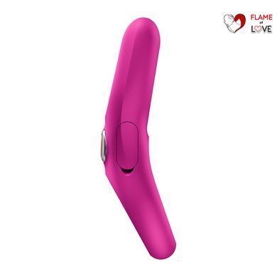 Ерекційне віброкільце з подвійною стимуляцією клітора Fun Factory NŌS PRO Magenta, 2 мотори