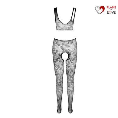 Еротичний бодістокінг з малюнком Passion BS085 black