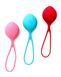 Вагінальні кульки Satisfyer Strengthening Balls (3шт), діаметр 3,8 см, маса 62-82-98г, монолітні - 2