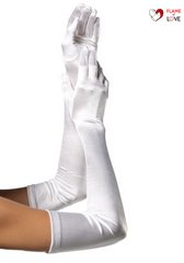 Довгі рукавички Leg Avenue Extra Long Satin Gloves white