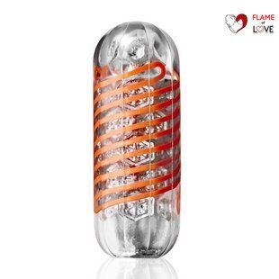 Мастурбатор Tenga Spinner 02 Hexa з пружною стимулювальною спіраллю всередині, стандартна спіраль