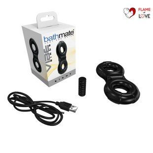 Ерекційне віброкільце Bathmate Vibe Ring Eight, подвійне, для члена і мошонки