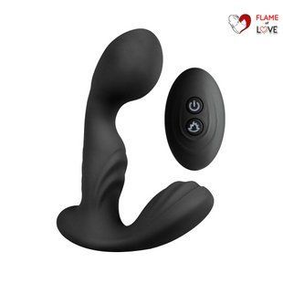Вібромасажер простати S Pleasures Premium FUZZY, чорний, з рельєфом, 10 режимів вібрації