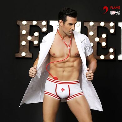 Чоловічий еротичний костюм доктора “Дбайливий Генрі” One Size White