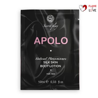 Сашет лосьйону для тіла чоловічий Secret Play Apolo - Silk Skin, 10 мл