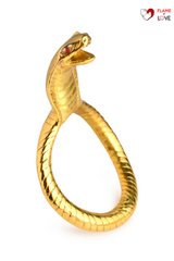 Ерекційне кільце з головою кобри Master Series: Cobra King Golden Cock Ring