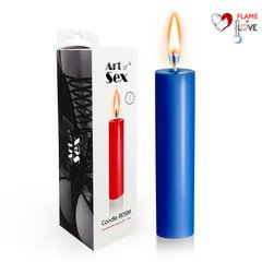 Синя воскова свічка Art of Sex size M 15 см низькотемпературна