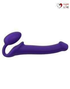 Безремінний страпон Strap-On-Me Violet M, повністю регульований, діаметр 3,3 см