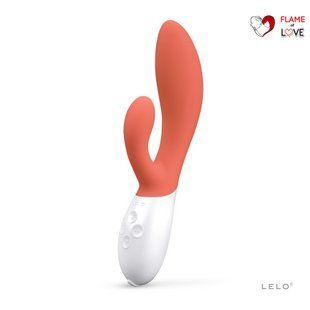 Вібратор-кролик LELO Ina 3 Coral, 10 режимів вібрації, потужний мотор