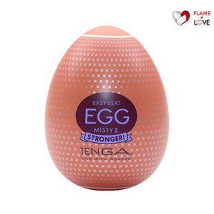 Мастурбатор-яйце Tenga Egg Misty II, щільний TPE, пробник лубриканту 5 мл