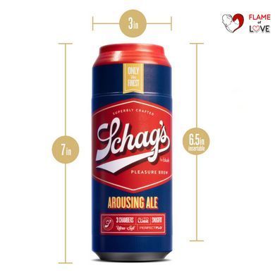 Мастурбатор &ndash; банка пива Blush Schag's Arousing Ale Masturbator &ndash; Frosted, самозмащуваний, вакуум