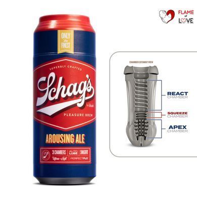 Мастурбатор &ndash; банка пива Blush Schag's Arousing Ale Masturbator &ndash; Frosted, самозмащуваний, вакуум