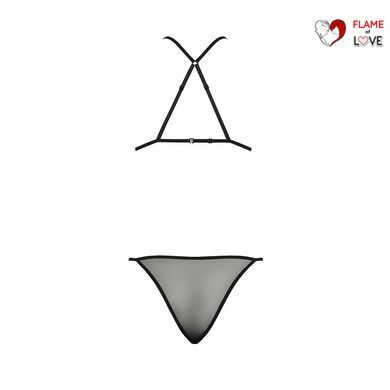 Ажурний боді Passion AZALIA BODY L/XL, black