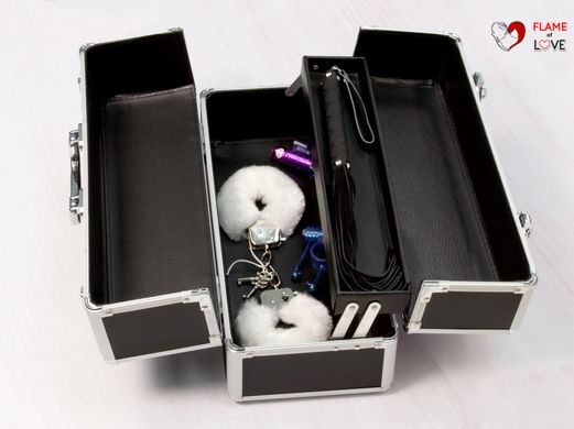 Великий кейс для зберігання секс-іграшок BMS Factory Large Lokable Vibrator Case Black, кодовий замо