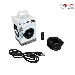 Ерекційне віброкільце Bathmate Vibe Ring Stretch, широке, може бути обмежувачем