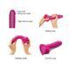 Реалістичний фалоімітатор Strap-On-Me Sliding Skin Realistic Dildo Fuchsia M, ефект рухливої шкіри - 3