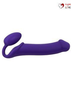 Безремінний страпон Strap-On-Me Violet XL, повністю регульований, діаметр 4,5 см