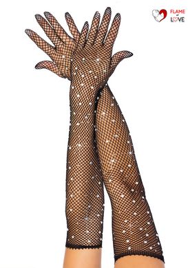Довгі рукавички Leg Avenue Rhinestone opera length gloves