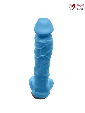 Крафтове мило-член із присоскою Чистый Кайф Blue size XL, натуральне