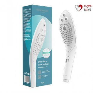 Насадка на душ для мастурбації Womanizer Wave, біла