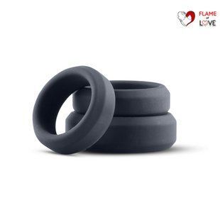 Набір ерекційних кілець Boners 3 Ring kit (flat rings), 3; 3,5 та 4 см