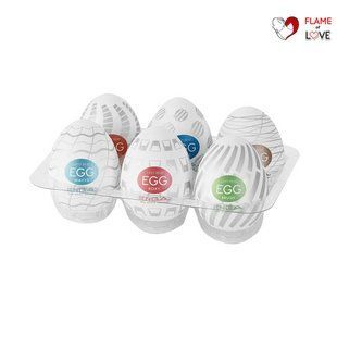 Набір мастурбаторів-яєць Tenga Egg New Standard Pack (6 яєць)
