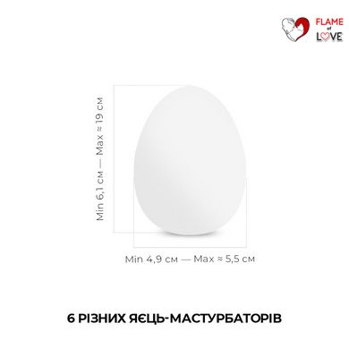Набір мастурбаторів-яєць Tenga Egg New Standard Pack (6 яєць)