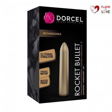 Перезаряджувана віброкуля Dorcel Rocket Bullet Gold