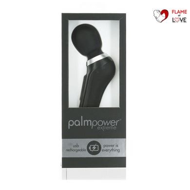 Потужний вібромасажер PalmPower Extreme - Black, 7 режимів, гнучка головка, перезаряджуваний
