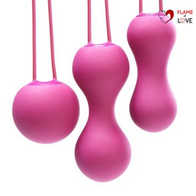 Набір вагінальних кульок Je Joue - Ami Fuchsia, діаметр 3,8-3,3-2,7см, вага 54-71-100гр