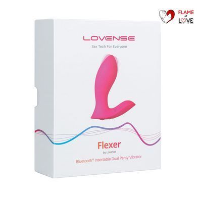 Смарт-вібратор у трусики Lovense Flexer, манливий рух + вібрація, стимуляція клітора та точки G