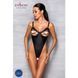 Боді з екошкіри Passion CELIN BODY S/M, black, з доступом, відкритий - 3