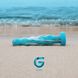 Скляний дилдо Gildo Ocean Flow, великі намистини, силіконова основа - 7