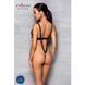Боді з екошкіри Passion CELIN BODY S/M, black, з доступом, відкритий - 4