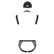 Комплект еротичної чоловічої білизни Passion 038 SET JOHN L/XL Black, боді, кепка - 4