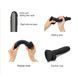 Реалістичний фалоімітатор Strap-On-Me Sliding Realistic Skin Dildo Black M, ефект рухливої шкіри - 3