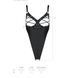 Боді з екошкіри Passion CELIN BODY S/M, black, з доступом, відкритий - 7