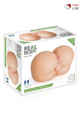 Мастурбатор-попка Real Body — Nice Ass, два входи: вагіна та попка