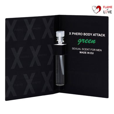 Пробник парфуми з феромонами чоловічі Aurora X-PHERO MEN Green 1ml.