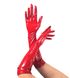 Глянсові вінілові рукавички Art of Sex - Lora, розмір L, колір Червоний - 1