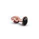 Металева анальна пробка із прикрасою у вигляді кристалу Dorcel - Diamond Plug Rose Gold S - 1