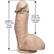 Фалоімітатор, що кінчає Doc Johnson The Amazing Squirting Realistic Cock, ПВХ, діаметр 5,1см - 2