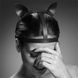 Маска кішечки Bijoux Indiscrets MAZE - Cat Ears Headpiece Black, екошкіра - 3