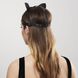 Маска кішечки Bijoux Indiscrets MAZE - Cat Ears Headpiece Black, екошкіра - 8